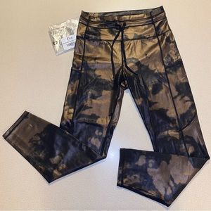 Bronze Hendrix Metallic Pocket Drawstring Luxe 7/8 24” Size 6-8